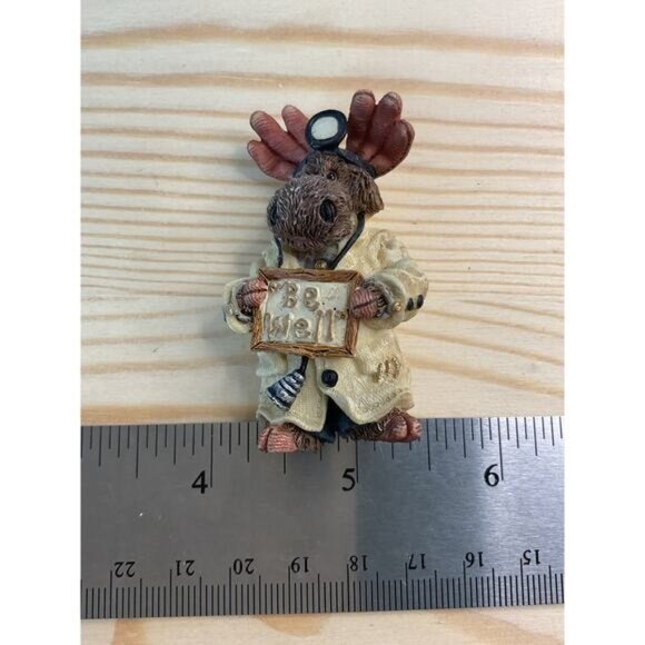 Boyd Bears Doctor Moose "Be Well" Pin Brooch Figurine - Picture 4 of 4
